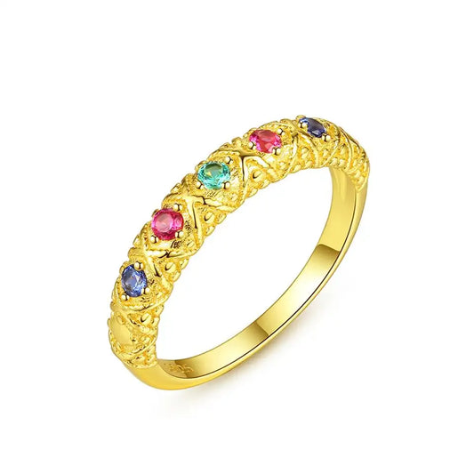 Colorful Zircon 925 Sterling Silver Engagement Ring Women Gemstone Female Finger Rings